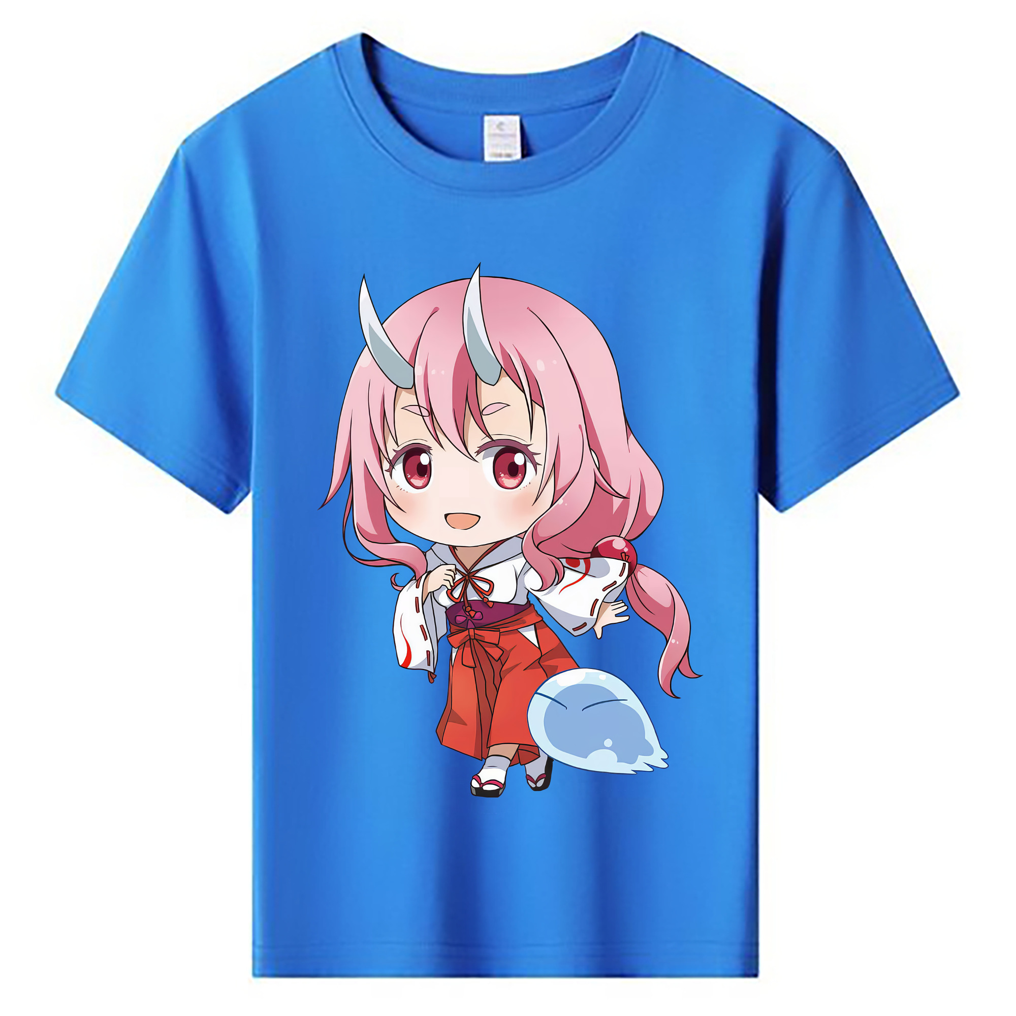 （画像用） 転スラ Regarding Reincarnated to Slime 綿100％キッズTシャツ（フロントプリント）